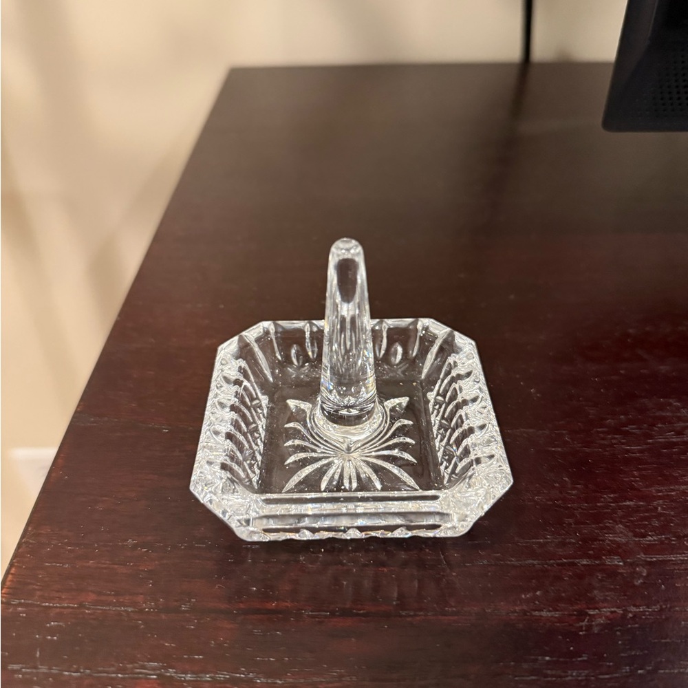 Waterford Lismore Crystal Ring Holder, Square 3 in.